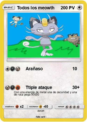 Pokemon Todos los meowth