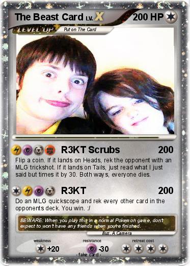 Pokemon The Beast Card