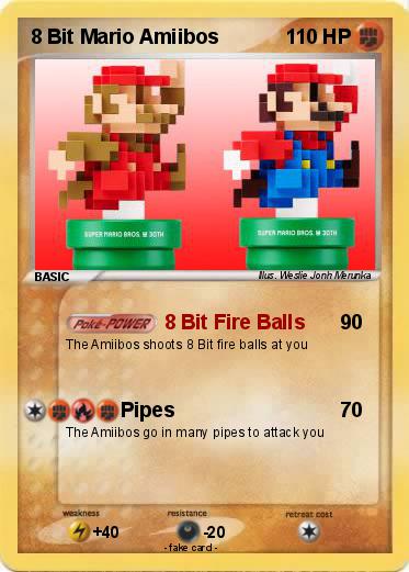 Pokemon 8 Bit Mario Amiibos