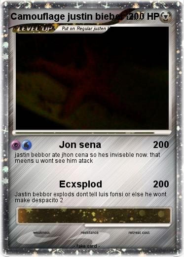 Pokemon Camouflage justin bieber