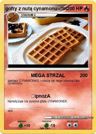 Pokemon gofry z nutą cynamonu