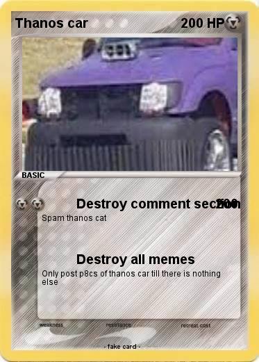 Pokemon Thanos car