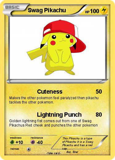 Pokemon Swag Pikachu