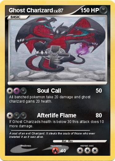 Pokemon Ghost Charizard