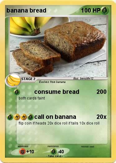 Pokemon banana bread