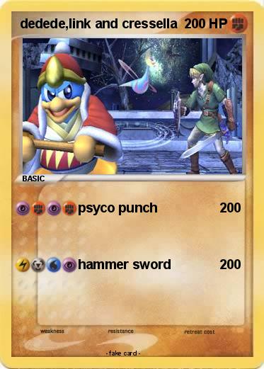 Pokemon dedede,link and cressella
