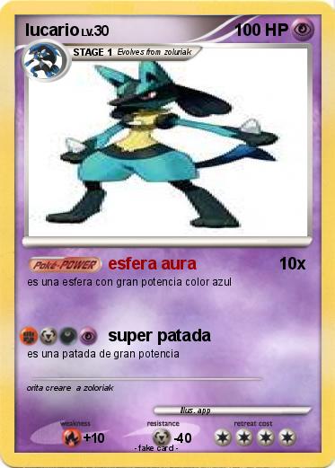 Pokemon lucario