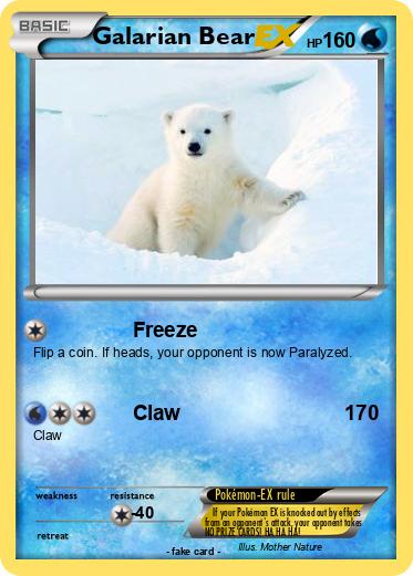 Pokemon Galarian Bear