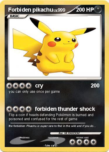 Pokemon Forbiden pikachu