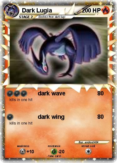 Pokemon Dark Lugia