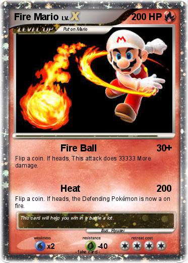 Pokemon Fire Mario