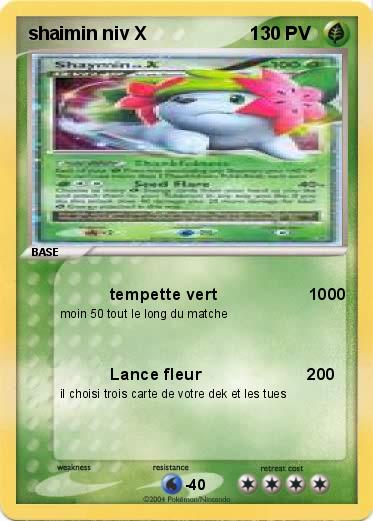 Pokemon shaimin niv X                    1
