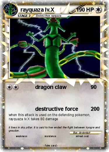 Pokemon rayquaza lv.X