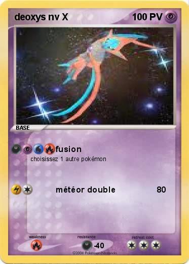 Pokemon deoxys nv X