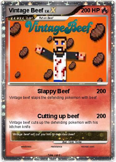 Pokemon Vintage Beef