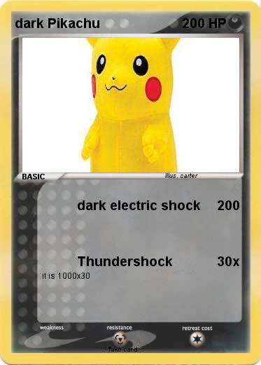 Pokemon dark Pikachu