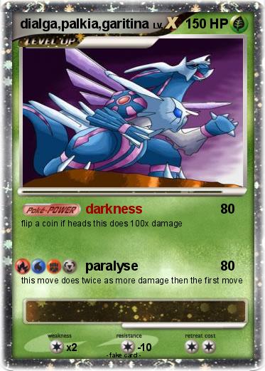 Pokemon dialga,palkia,garitina