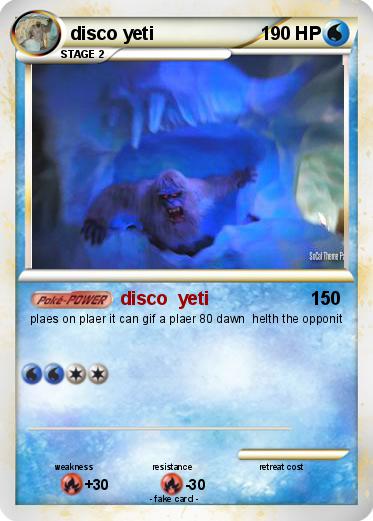 Pokemon disco yeti