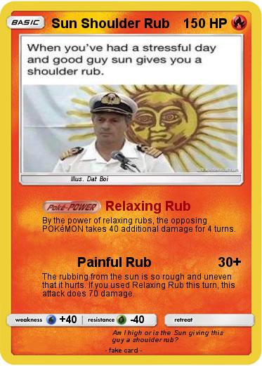 Pokemon Sun Shoulder Rub