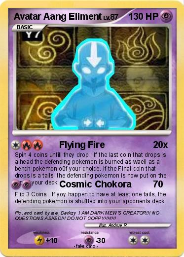 Pokemon Avatar Aang Eliment