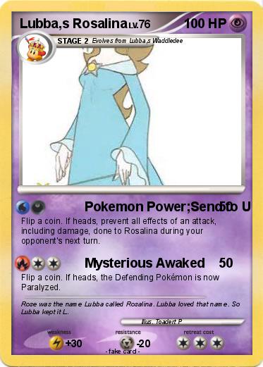 Pokemon Lubba,s Rosalina