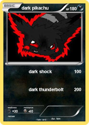 Pokemon dark pikachu