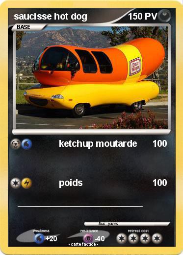 Pokemon saucisse hot dog