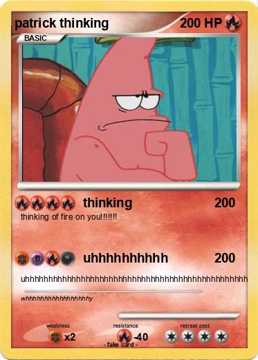 Pokemon patrick thinking