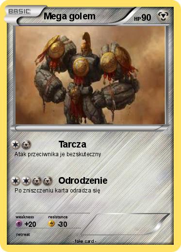 Pokemon Mega golem