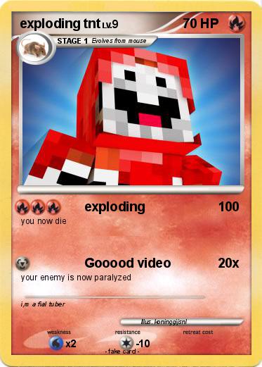 Pokemon exploding tnt