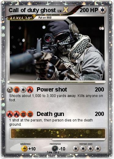 Pokemon Call of duty ghost