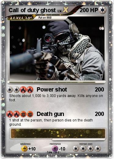Pokemon Call of duty ghost