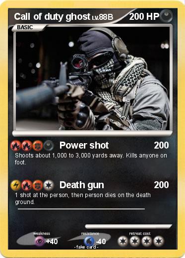 Pokemon Call of duty ghost