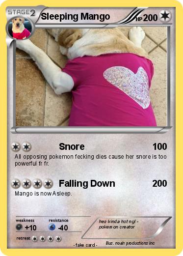 Pokemon Sleeping Mango