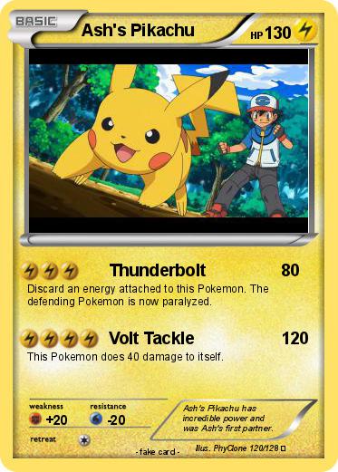 Pokemon Ash's Pikachu