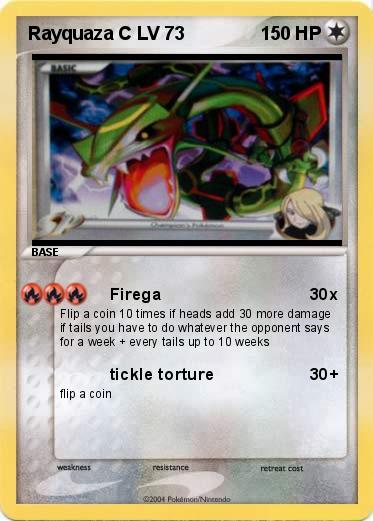 Pokemon Rayquaza C LV 73
