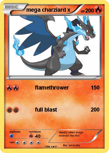 Pokemon mega charziard x