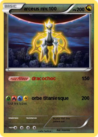 Pokemon arceus niv.100