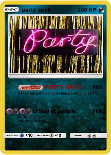 Pokemon party spell