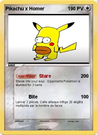 Pokemon Pikachu x Homer