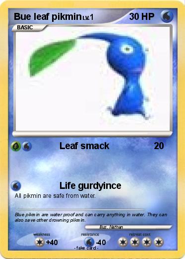 Pokemon Bue leaf pikmin
