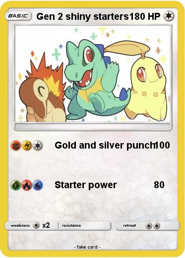 Pokemon Gen 2 shiny starters