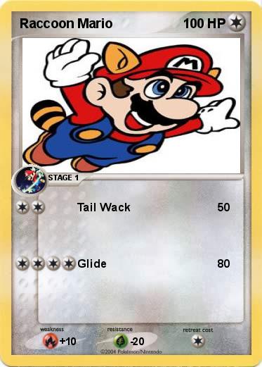 Pokemon Raccoon Mario