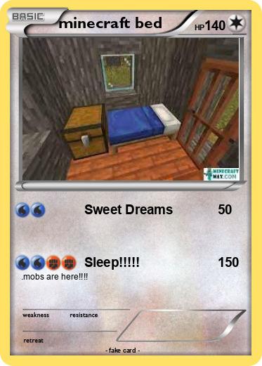 Pokemon minecraft bed