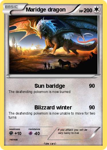 Pokemon Maridge dragon