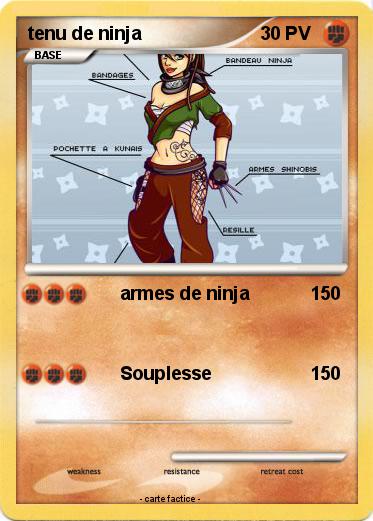 Pokemon tenu de ninja