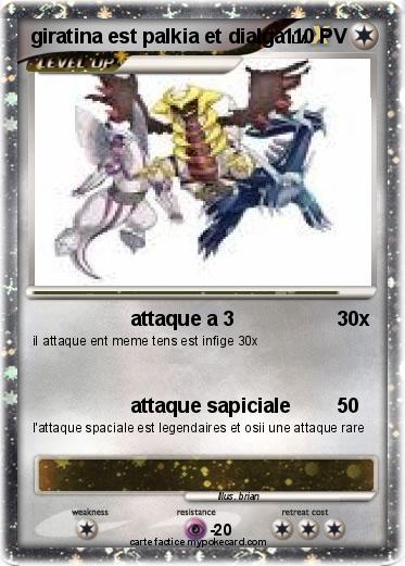 Pokemon giratina est palkia et dialga