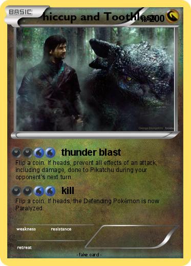 Pokemon hiccup and Toothless