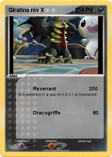 Pokemon Giratina niv X                    2 