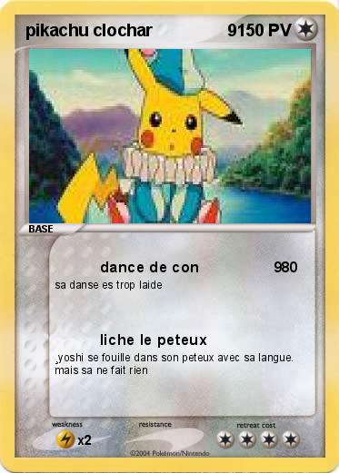 Pokemon pikachu clochar                9 